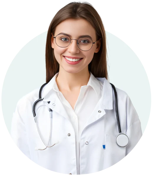 Female doctor representing Medisray, a Practo Ray alternative in India for appointments, billing, EMR, and patient management.