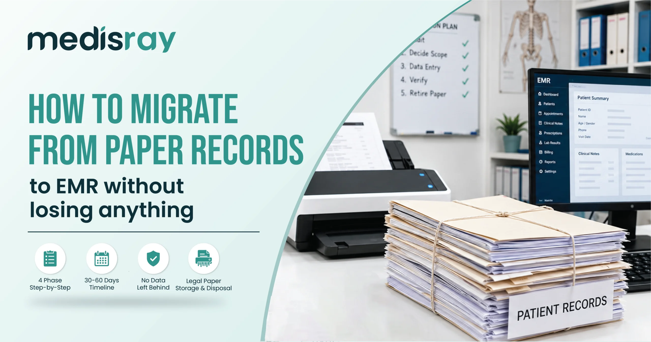 How to Migrate From Paper Records to EMR Without Losing Anything 